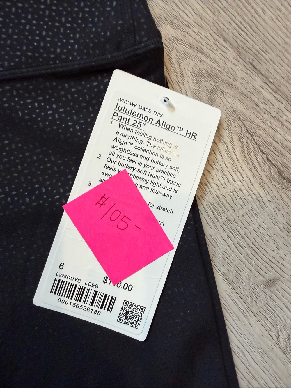 lululemon athletica Black High-Rise Athletic Leggings - Picture 2 of 2
